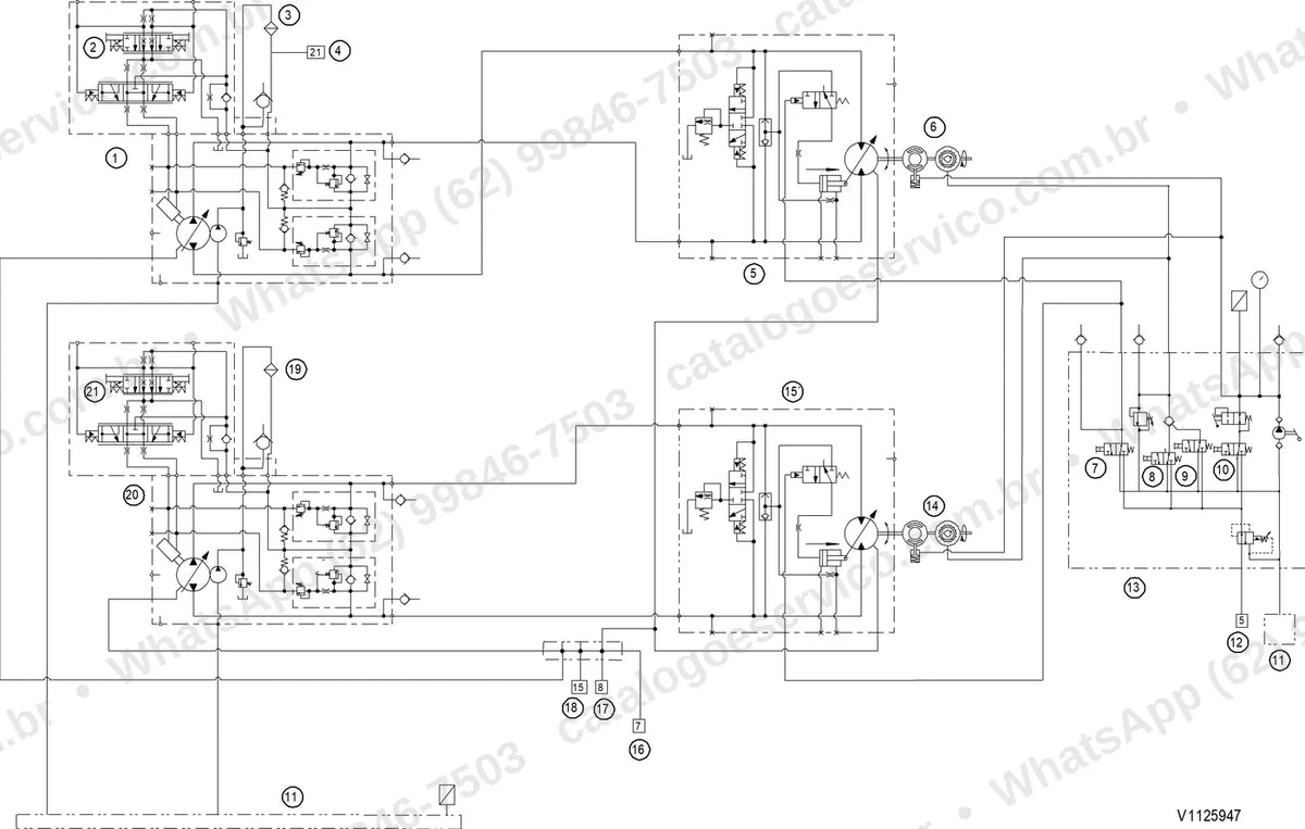 Manual de serviço Volvo P7110: ilustração técnica 2