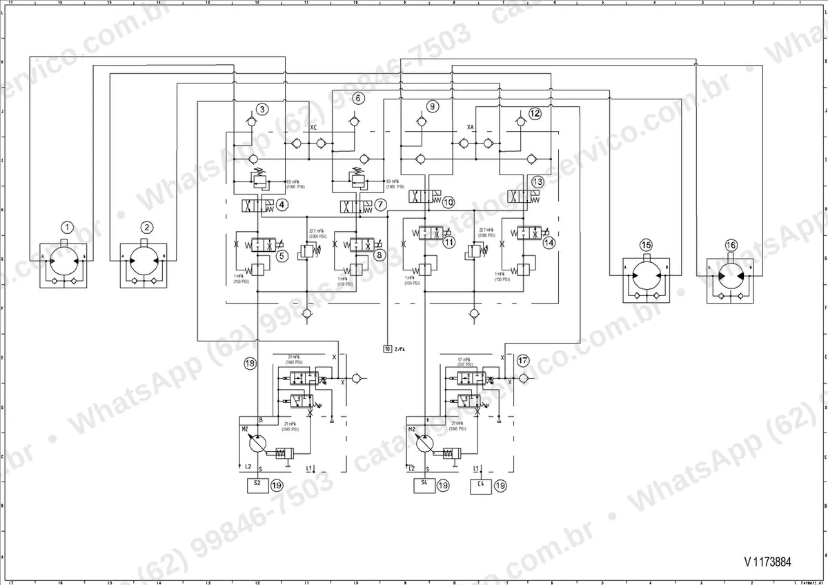 Manual de serviço Volvo P7110B: ilustração técnica 3