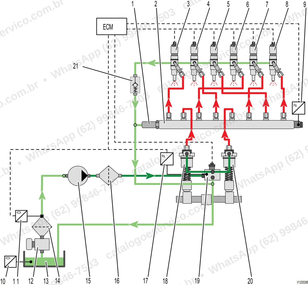 Manual de serviço Volvo P7920D: ilustração técnica 2