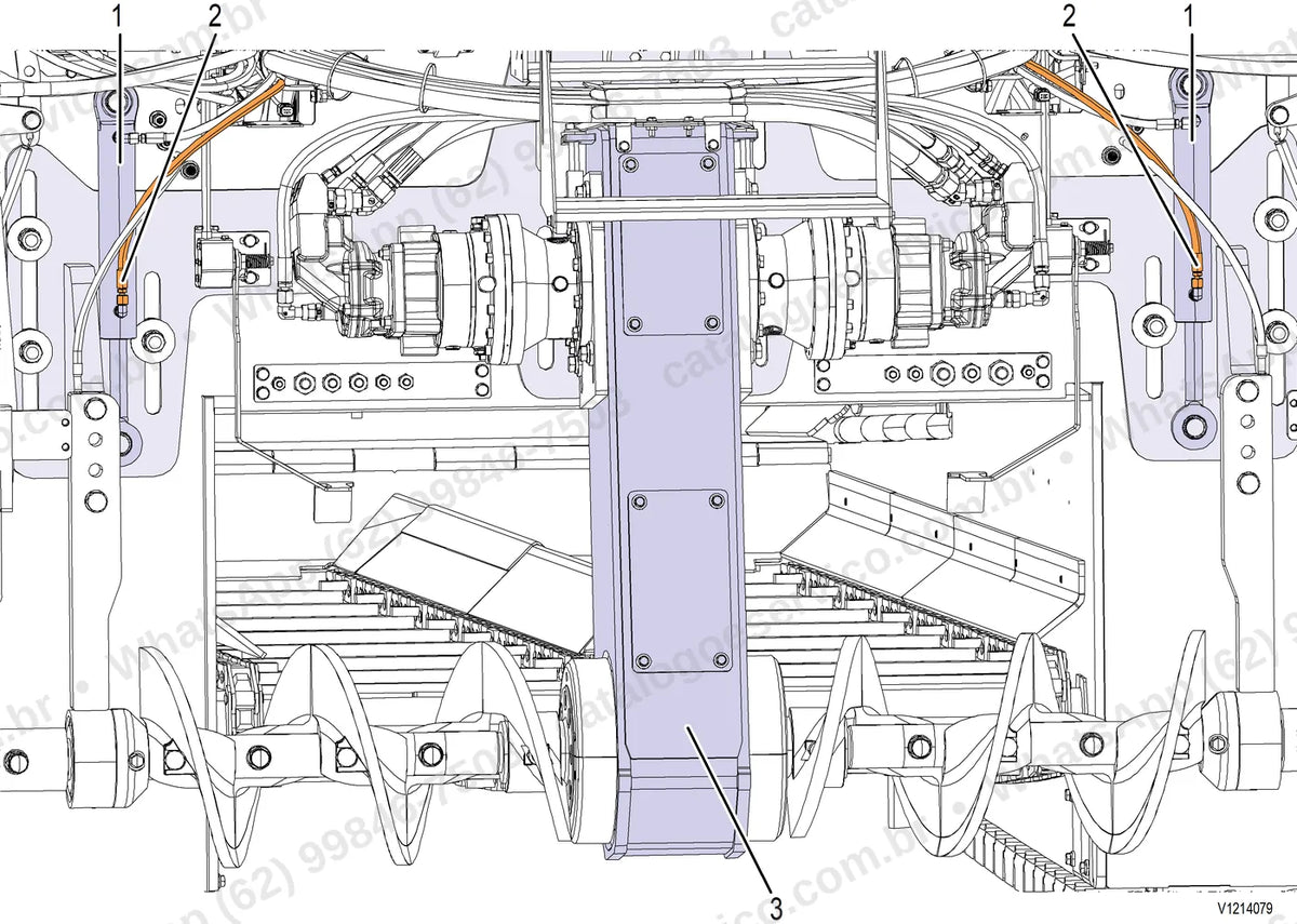 Manual de serviço Volvo P8820D, P8820D L e P8820D LC4: ilustração técnica 3