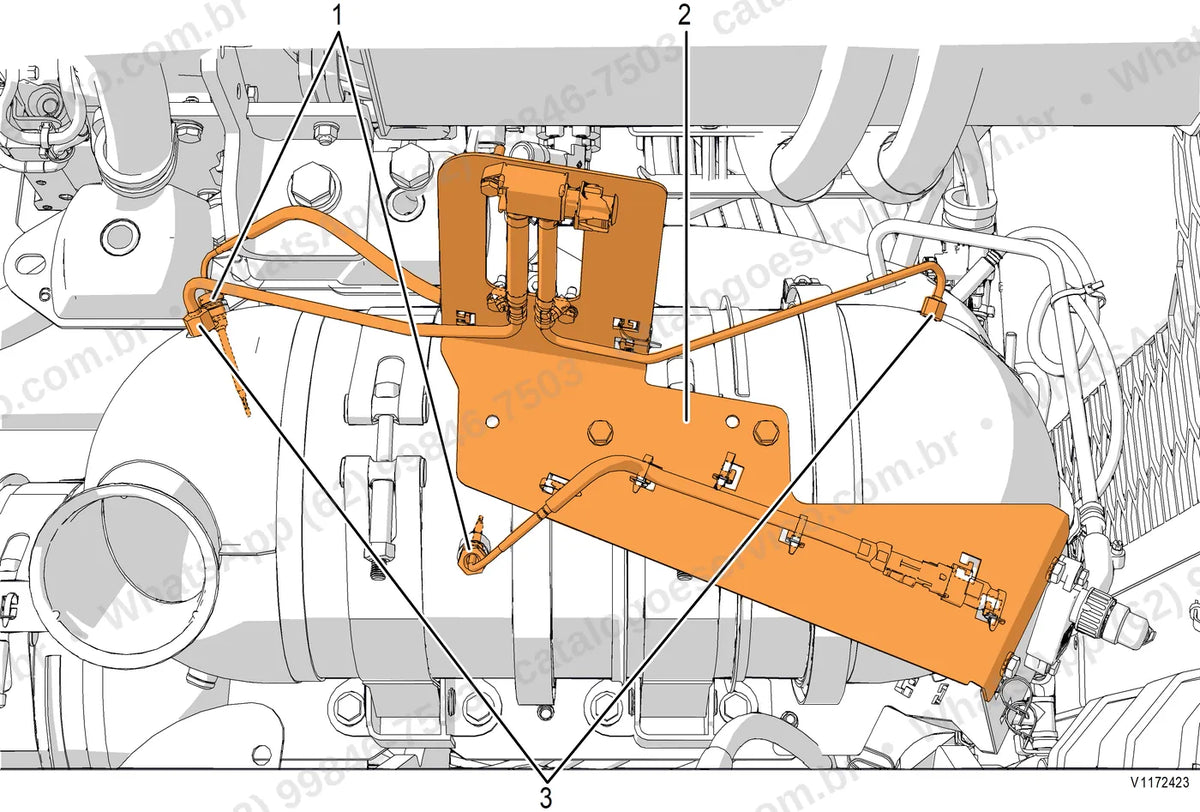 Manual de serviço Volvo P8820D, P8820D L e P8820D LC4: ilustração técnica 4