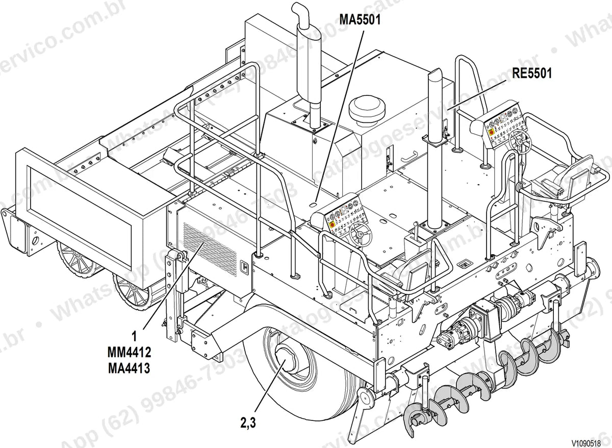 Manual de serviço Volvo PF2181: ilustração técnica 3