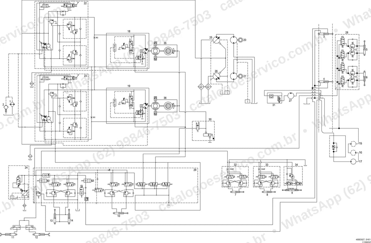 Manual de serviço Volvo PF4410: ilustração técnica 1