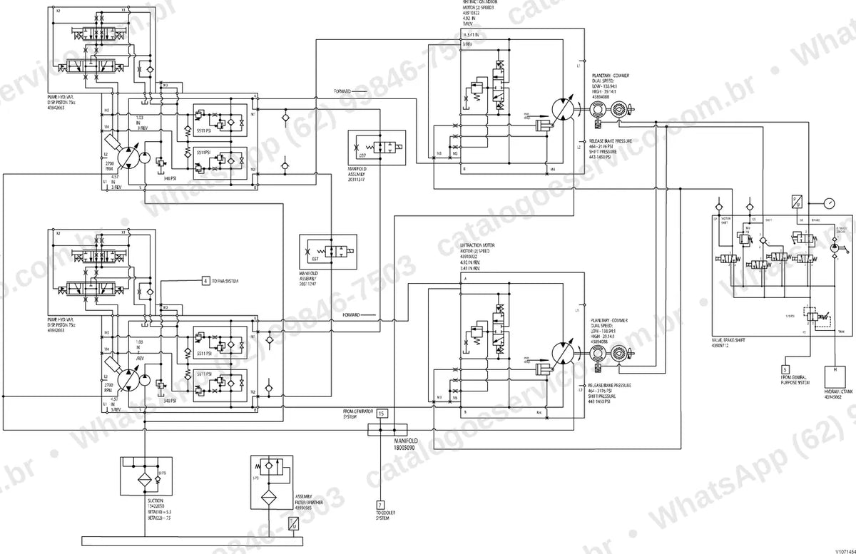 Manual de serviço Volvo PF6170: ilustração técnica 1