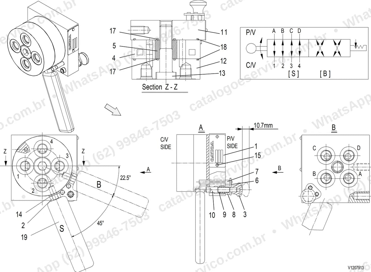 Manual de serviço Volvo PL3005D: ilustração técnica 2