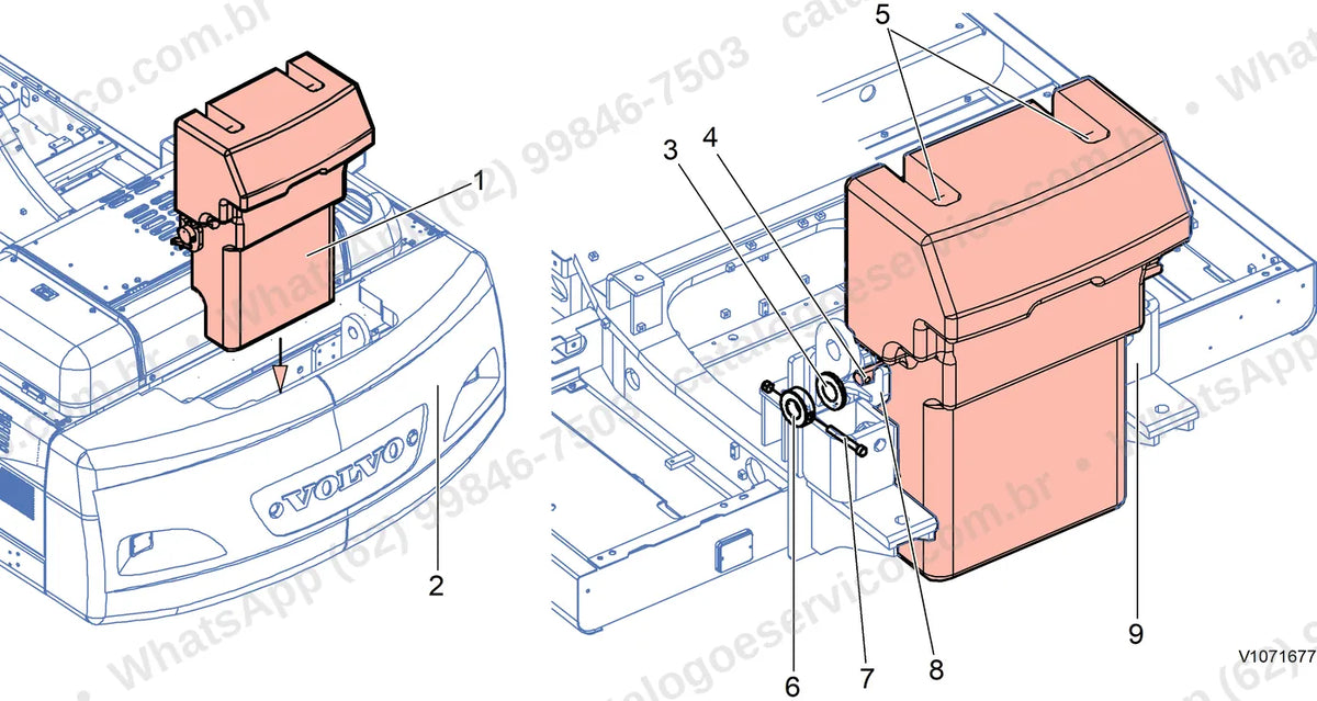 Manual de serviço Volvo PL4608: ilustração técnica 2