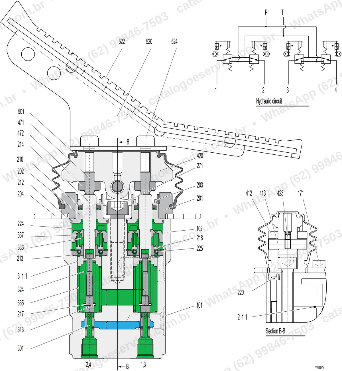 Manual de serviço Volvo PL4809D: ilustração técnica 1
