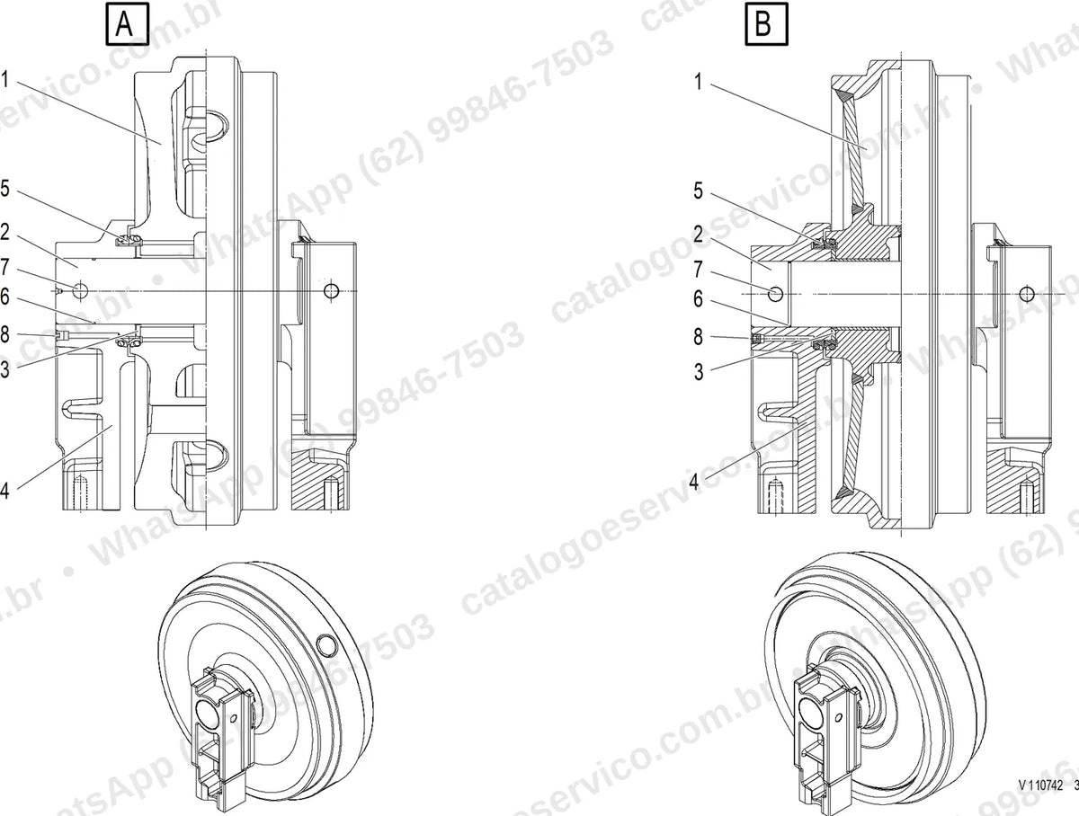 Manual de serviço Volvo PL4809D: ilustração técnica 2