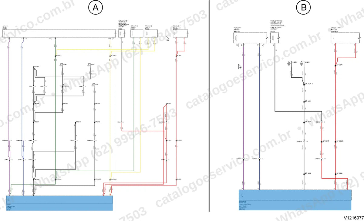 Manual de serviço Volvo PT125C: ilustração técnica 3