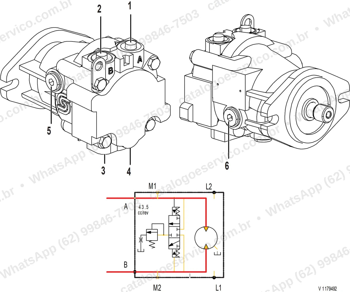 Manual de serviço Volvo SD120C: ilustração técnica 2
