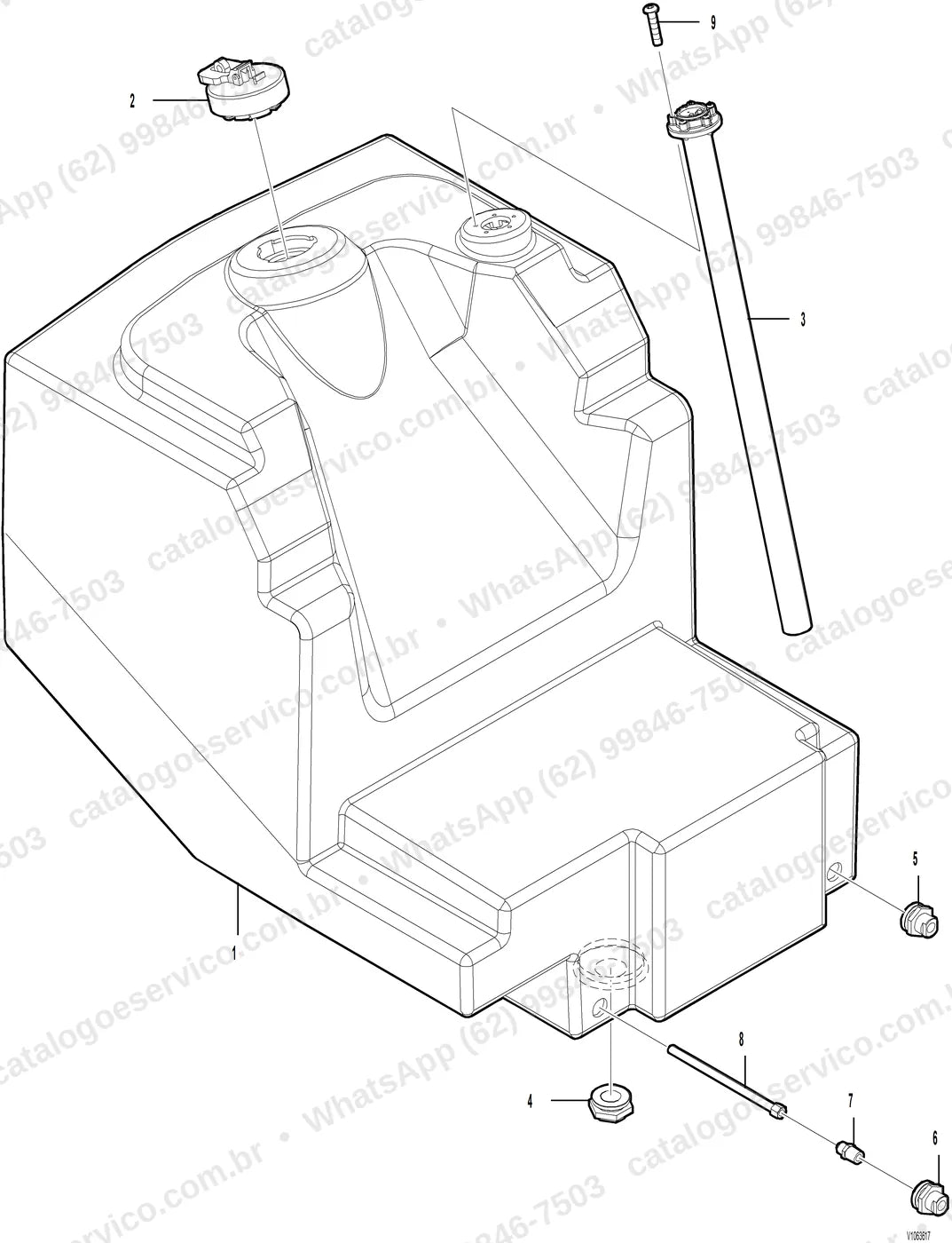 Manual de serviço Volvo SD130: ilustração técnica 3