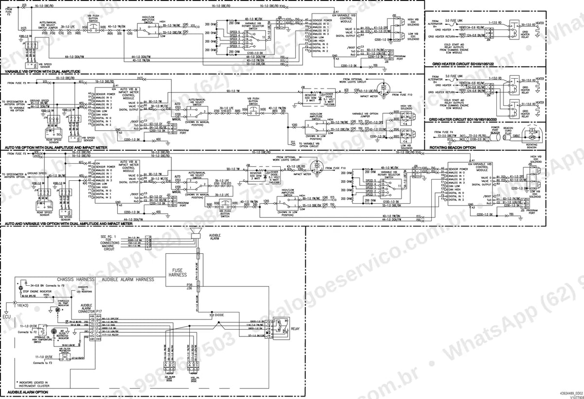 Manual de serviço Volvo SD190DX: ilustração técnica 1