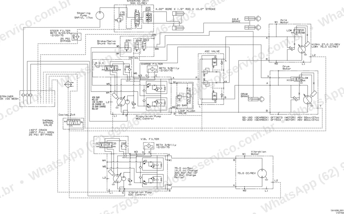 Manual de serviço Volvo SD200DX: ilustração técnica 2