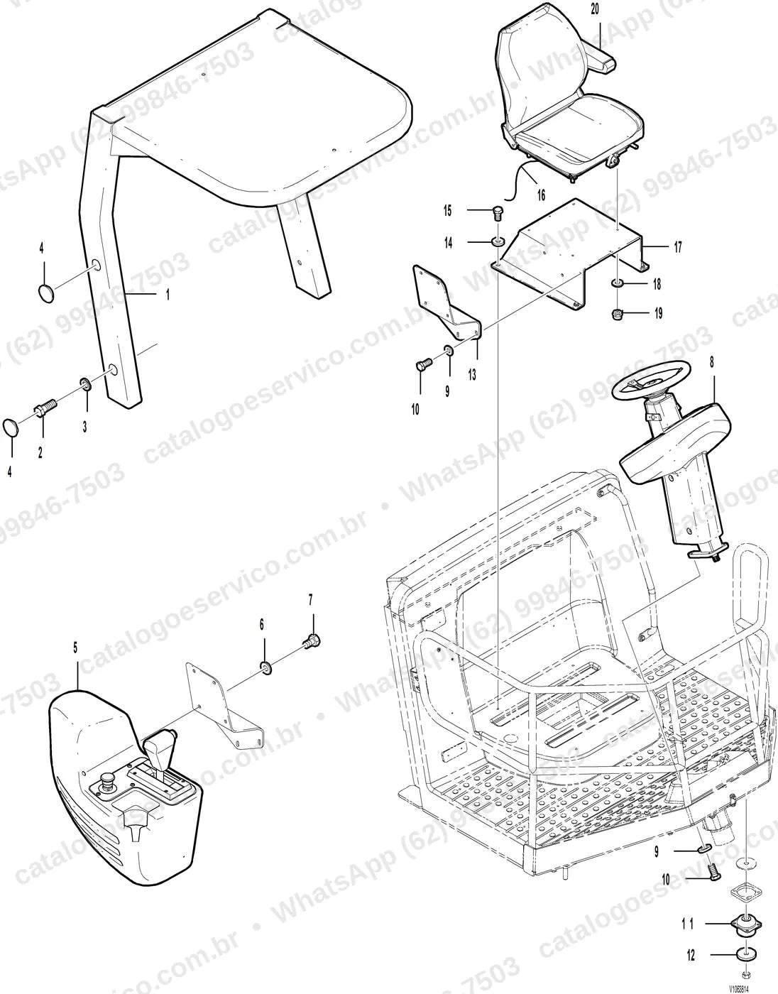 Manual de serviço Volvo SD200DX: ilustração técnica 4