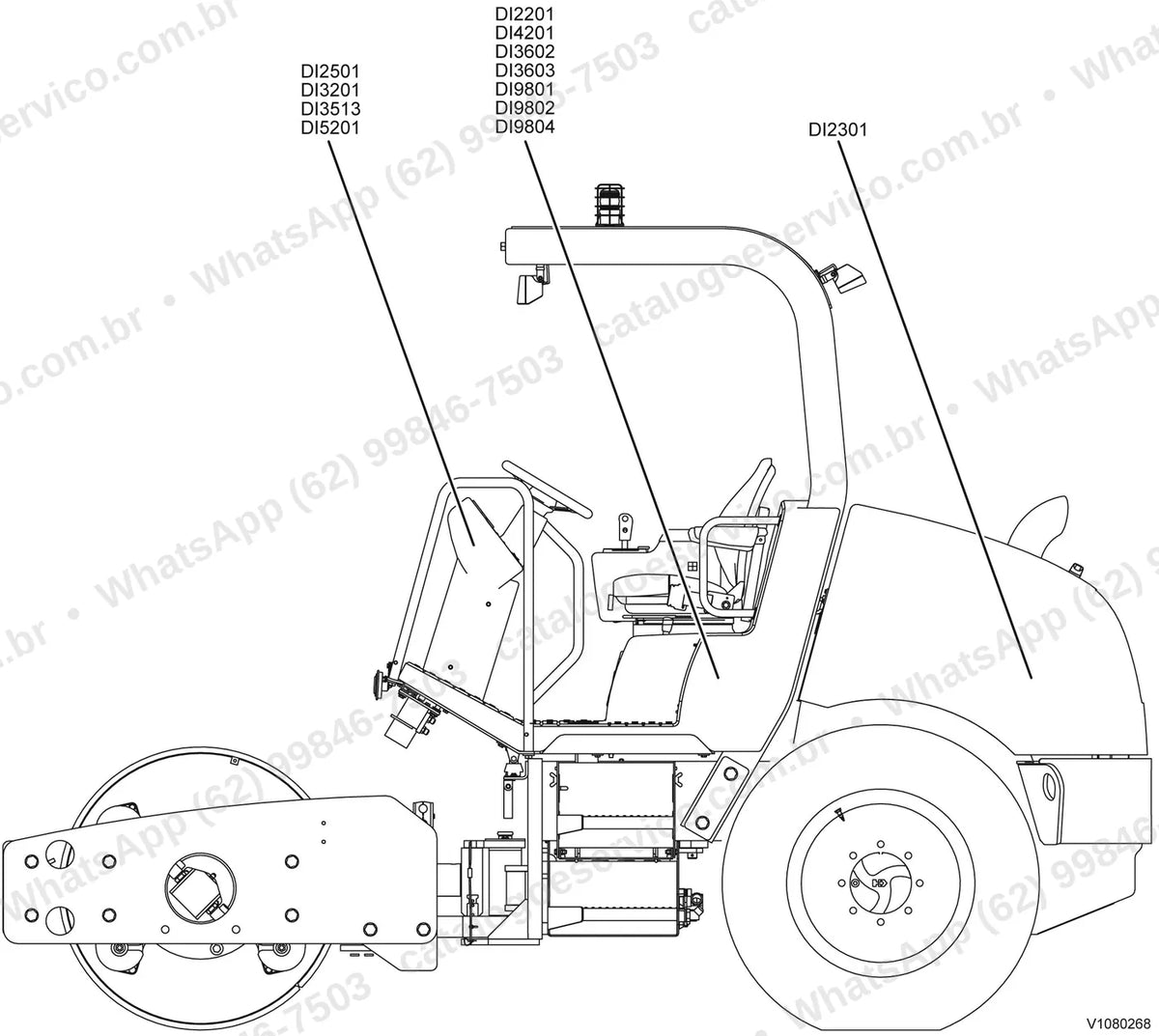 Manual de serviço Volvo SD45: ilustração técnica 4