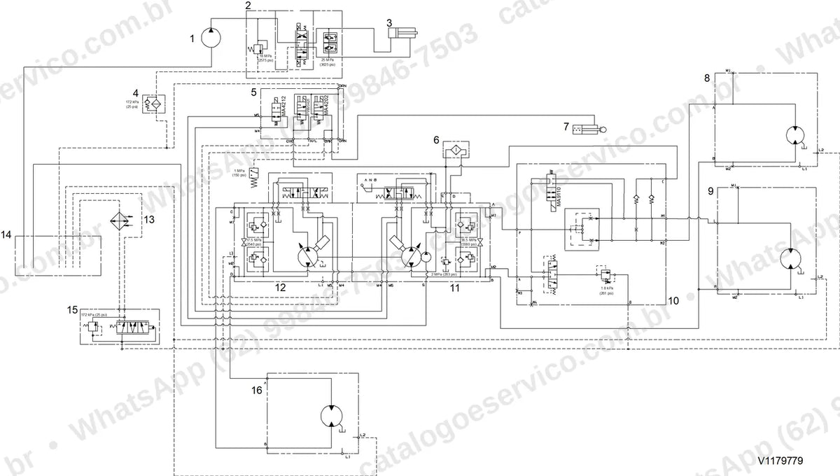 Manual de serviço Volvo SD45B: ilustração técnica 1