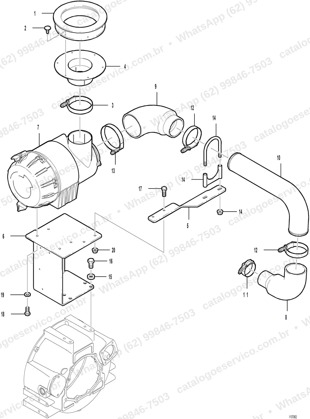 Manual de serviço Volvo SD70F: ilustração técnica 3