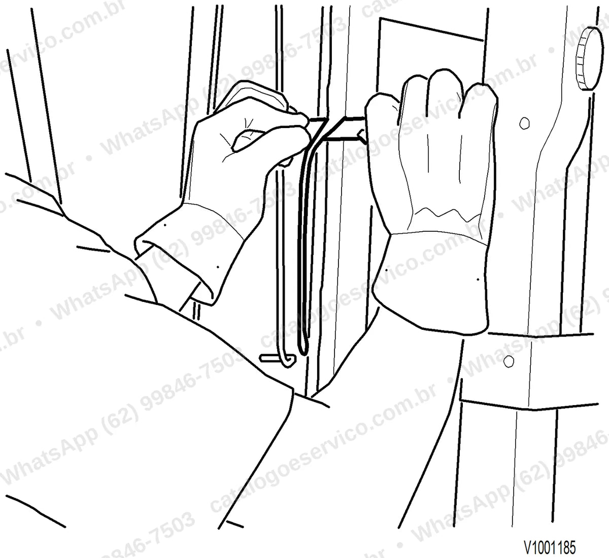 Manual de serviço Volvo SD75B: ilustração técnica 3
