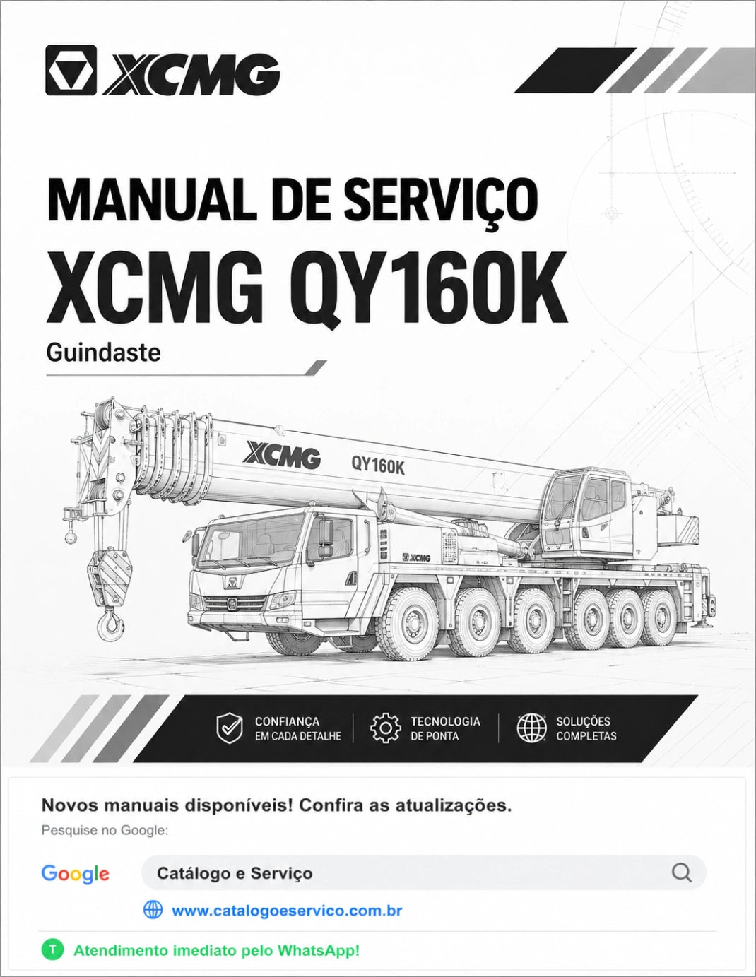 Manual de Serviço XCMG QY160K - Guindaste sobre Caminhão