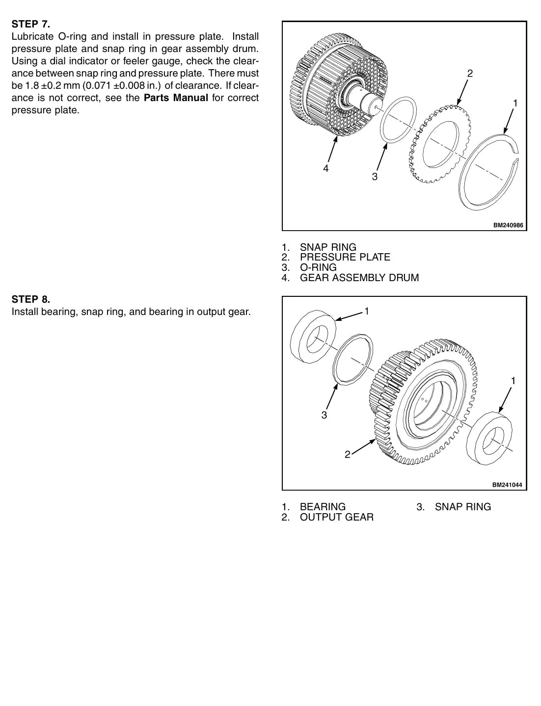 Página interna do Manual de Serviço Yale GDP20LX, GDP25LX — diagrama técnico 4