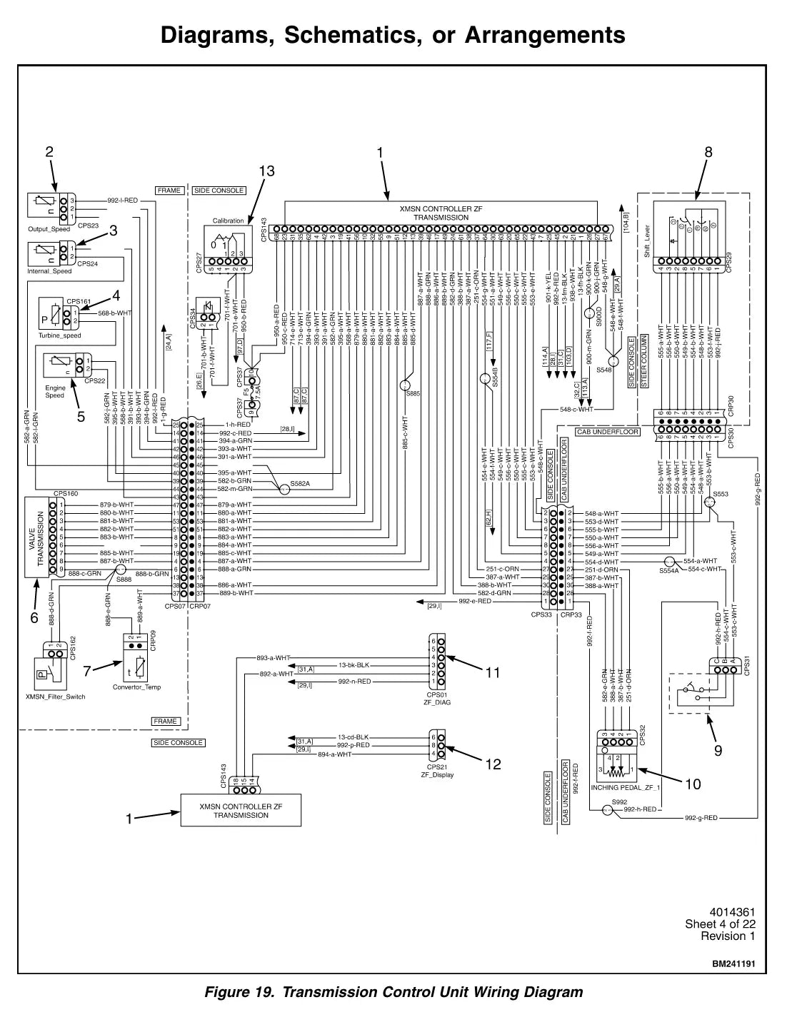 Página interna do Manual de Serviço Yale GDP300EC, GDP330EC, GDP360EC — diagrama técnico 4