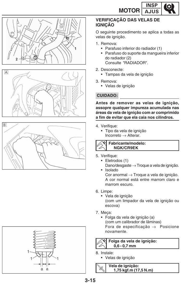 Manual De Serviço Yamaha Fz6 Nhg/shg - 2009 - diagrama 1