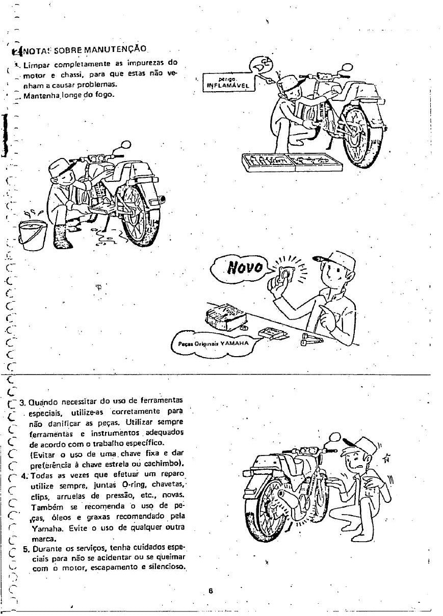 Manual De Serviço Yamaha Rd 135 Z - diagrama 1