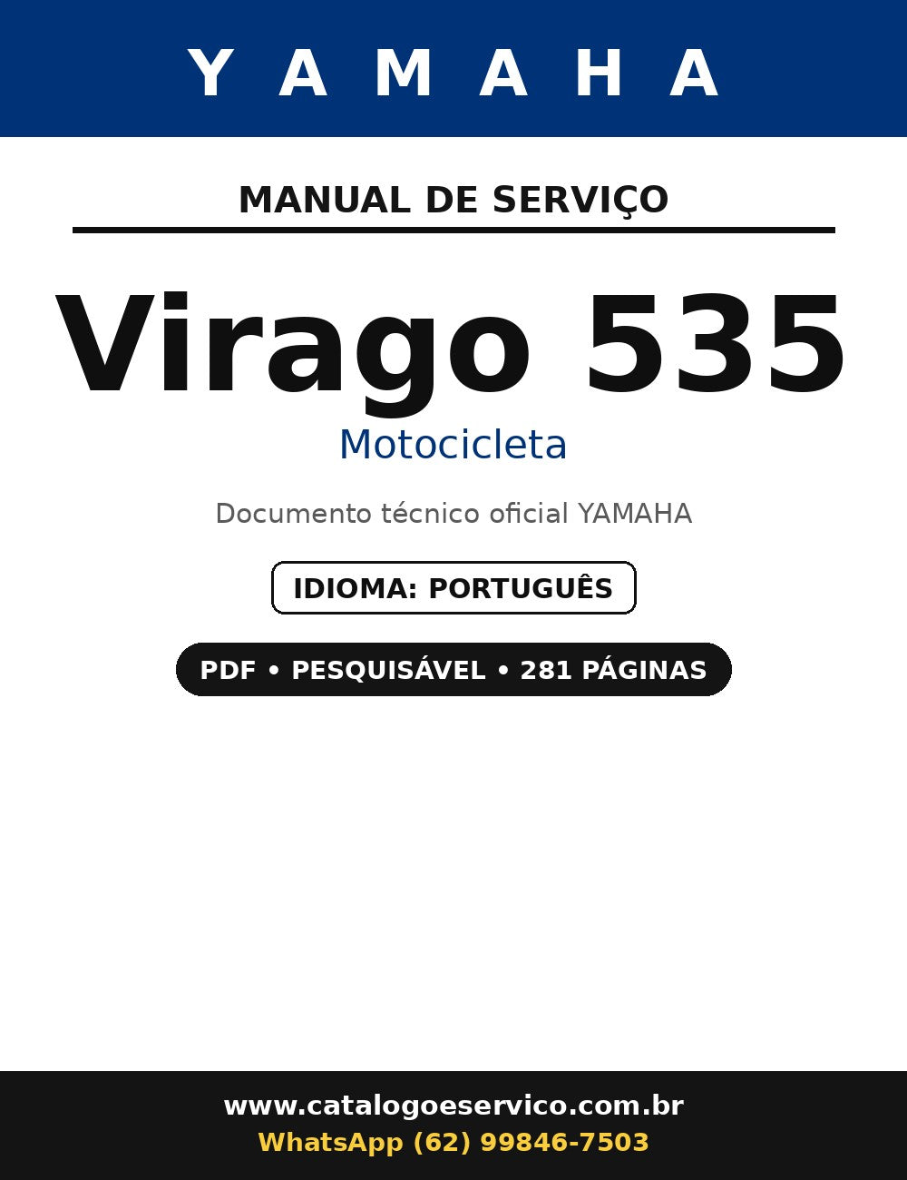 Manual De Serviço Yamaha Virago 535