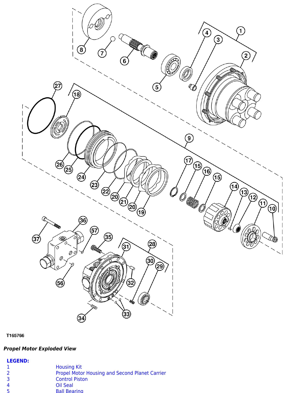 Manual de Serviço John Deere 50C ZTS — ilustração técnica 1