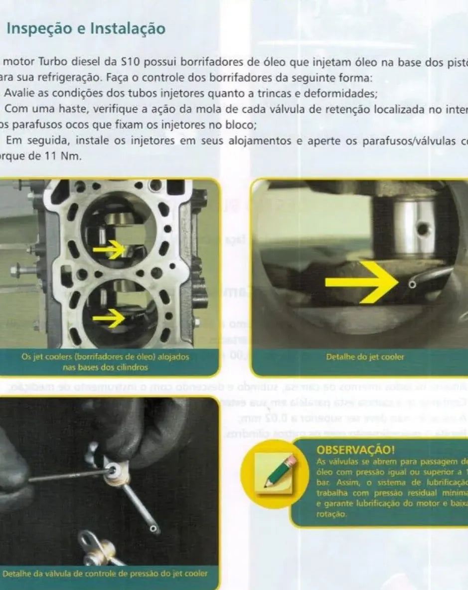 MANUAL DE SERVIÇOS DE OFICINA PDF MOTOR NOVA S10 2.8 16V 180 - 200CV - CHEVROLET - Página 1