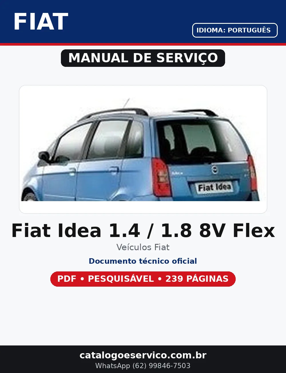 Manual De Serviços Fiat Idea 1.4 E 1.8 8v Flex