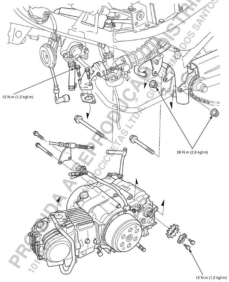 Manual De Serviços Honda Pop 100 2007/2011 - diagrama 1