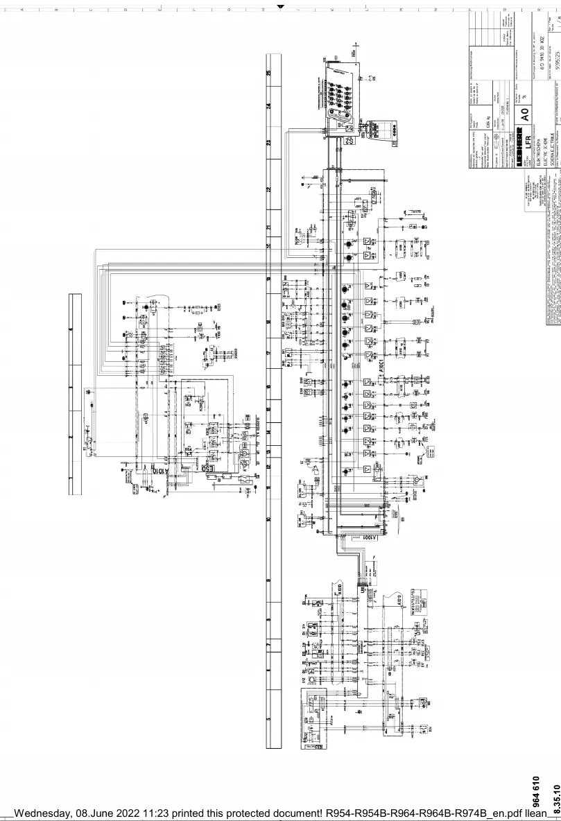 Manual de Serviço Liebherr R 954 C-Litronic Escavadeira Hidráulica — segunda página interna do documento