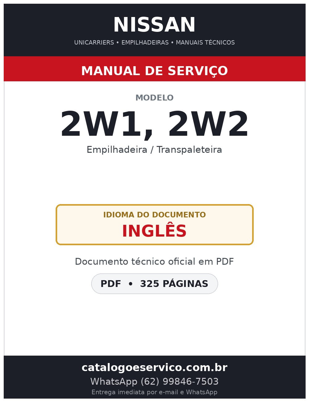 2W1, 2W2 - Manual de Serviço Nissan
