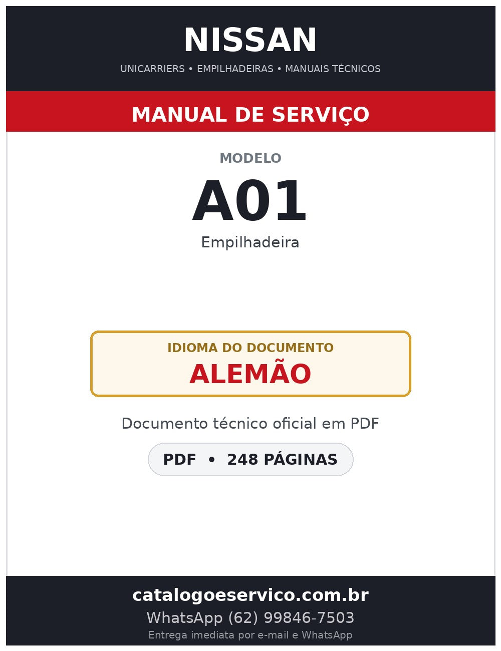 A01 - Manual de Serviço Nissan