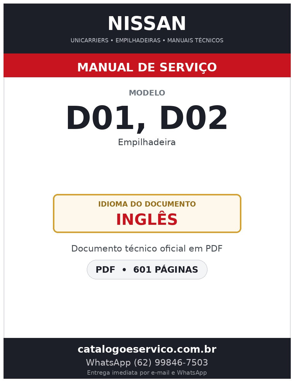 D01, D02 - Manual de Serviço Nissan