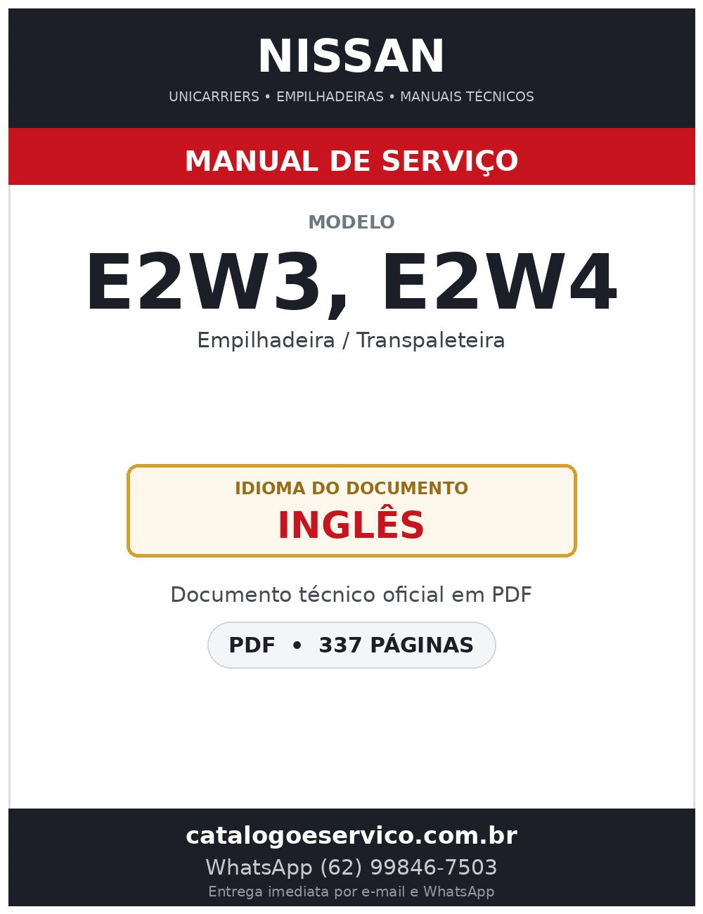 E2W3, E2W4 - Manual de Serviço Nissan