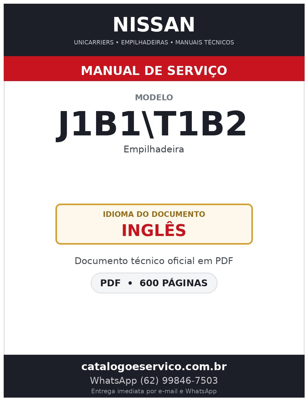 J1B1\T1B2 - Manual de Serviço Nissan