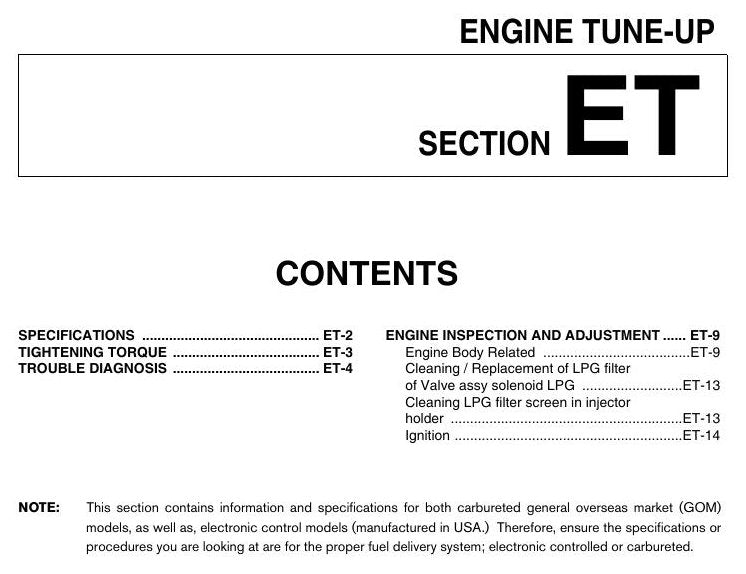 K15, K21, K25 ENGINE - Manual de Serviço Nissan