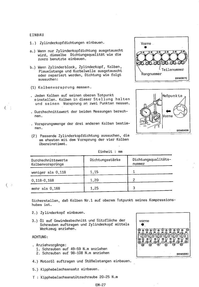 TD42 Engine - Manual de Serviço Nissan