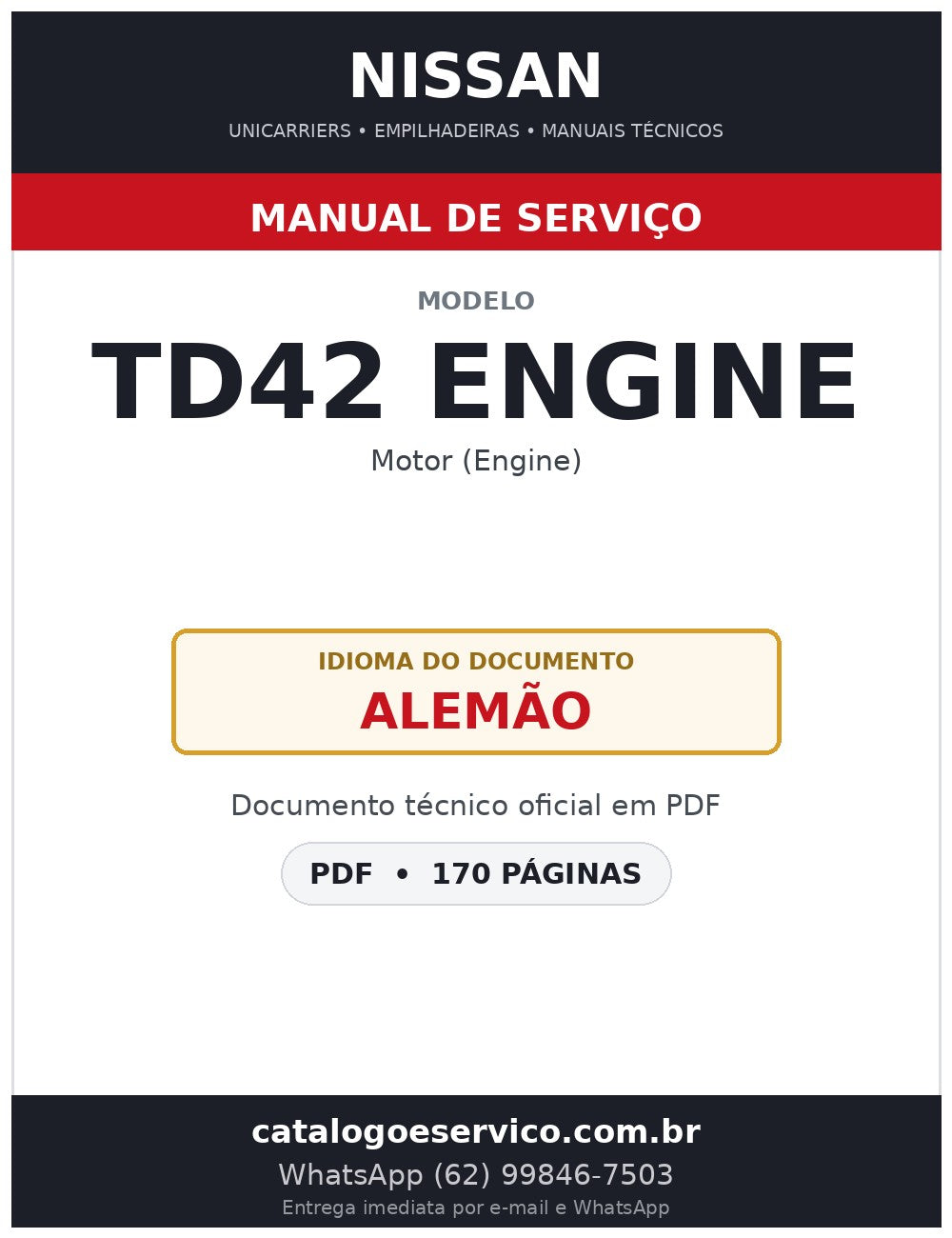 TD42 Engine - Manual de Serviço Nissan
