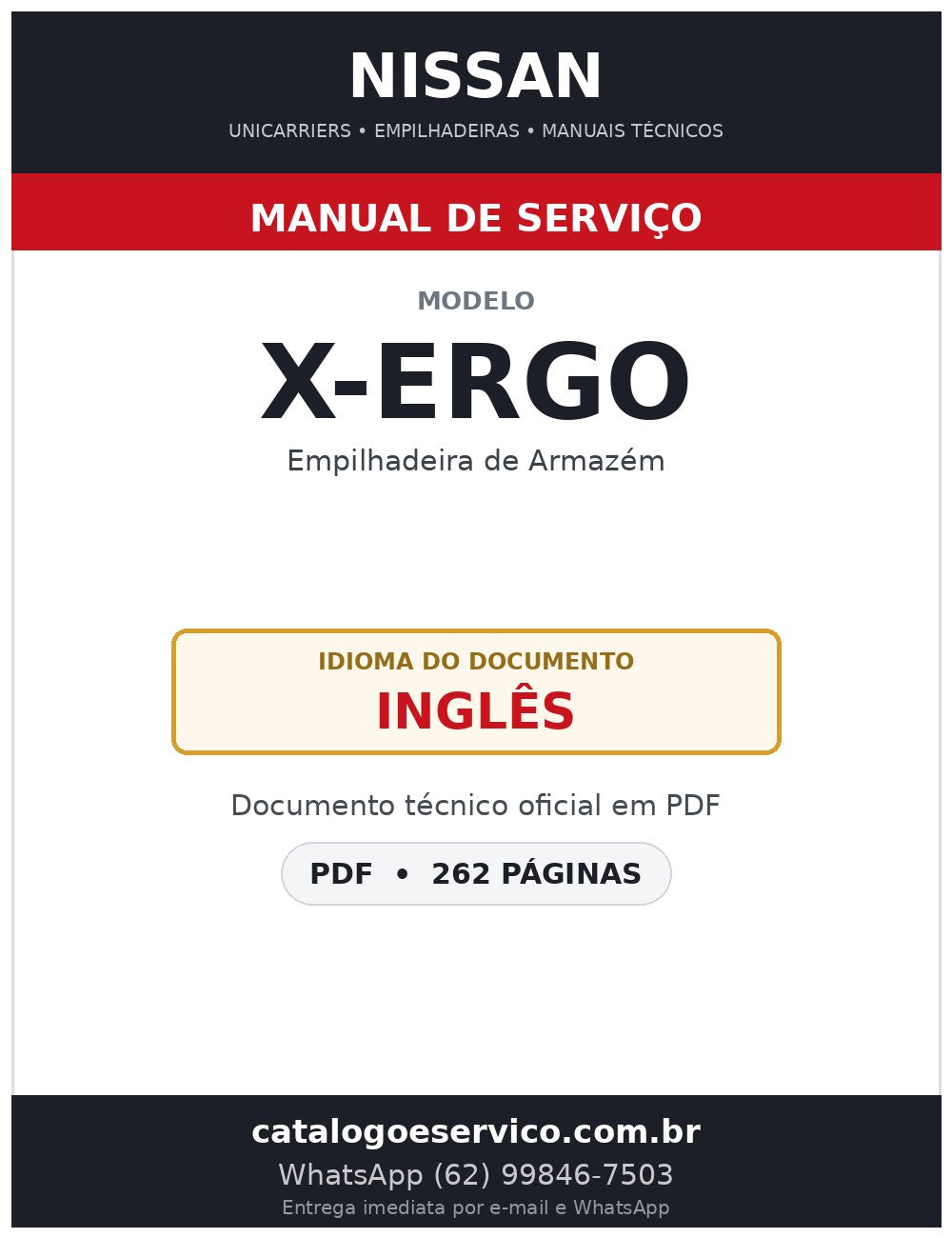 X-Ergo - Manual de Serviço Nissan