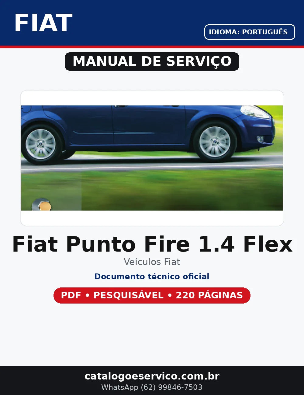 Manual De Serviços Reparação Fiat Punto Fire 1.4 Flex