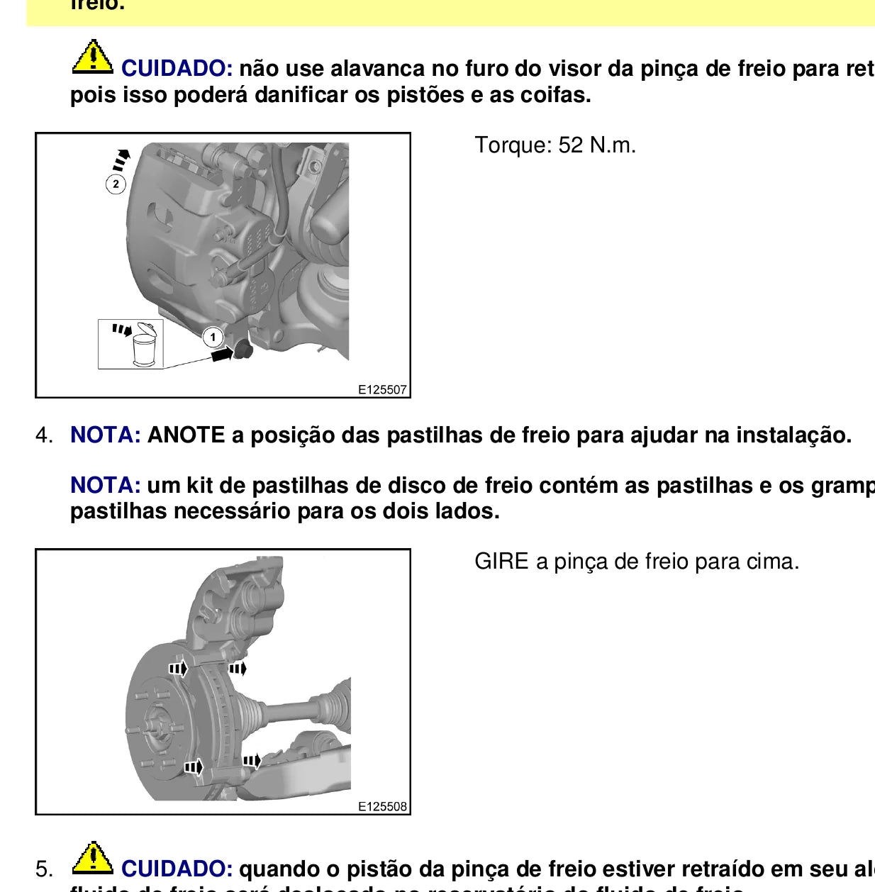 FORD Ranger T6 — figura técnica — página interna do manual de oficina