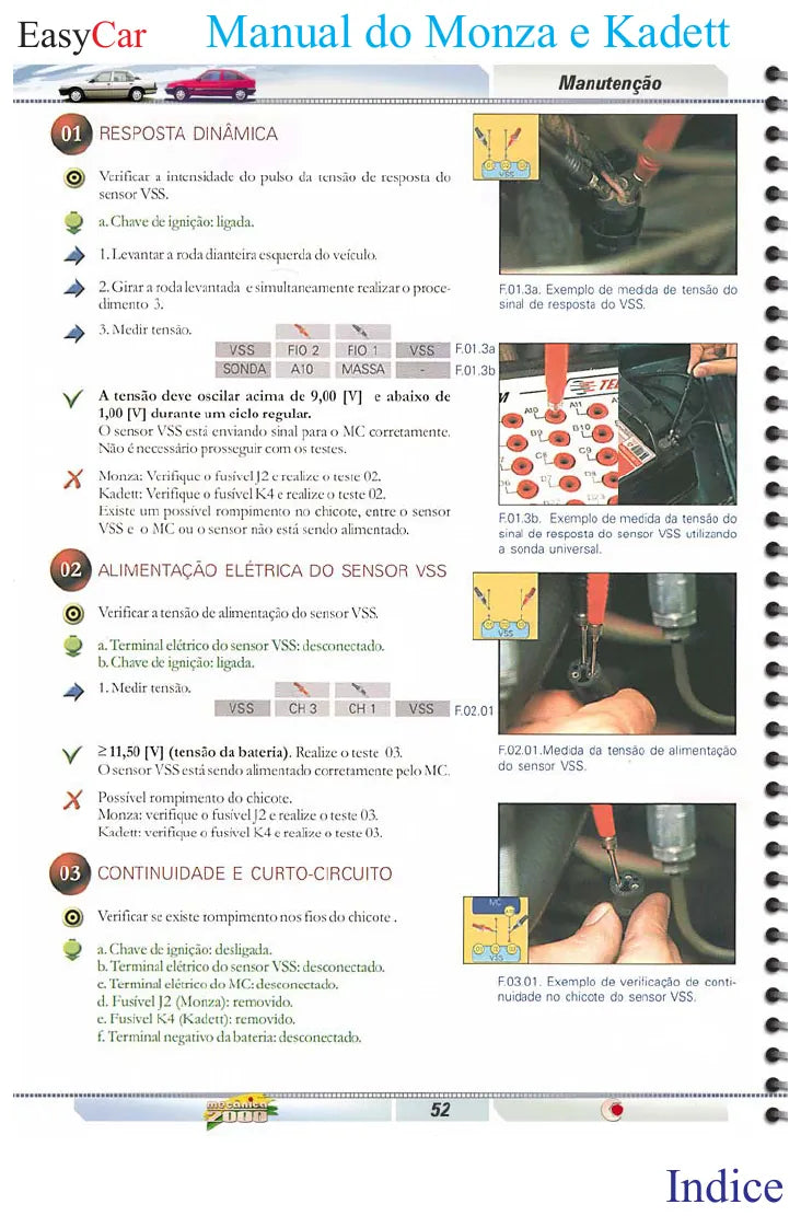 Página interna 2 — Manual Técnico Chevrolet Kadett — Injeção Multec