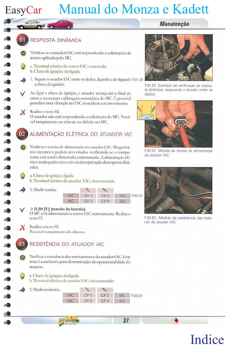 Página interna 3 — Manual Técnico Chevrolet Monza — Injeção Multec