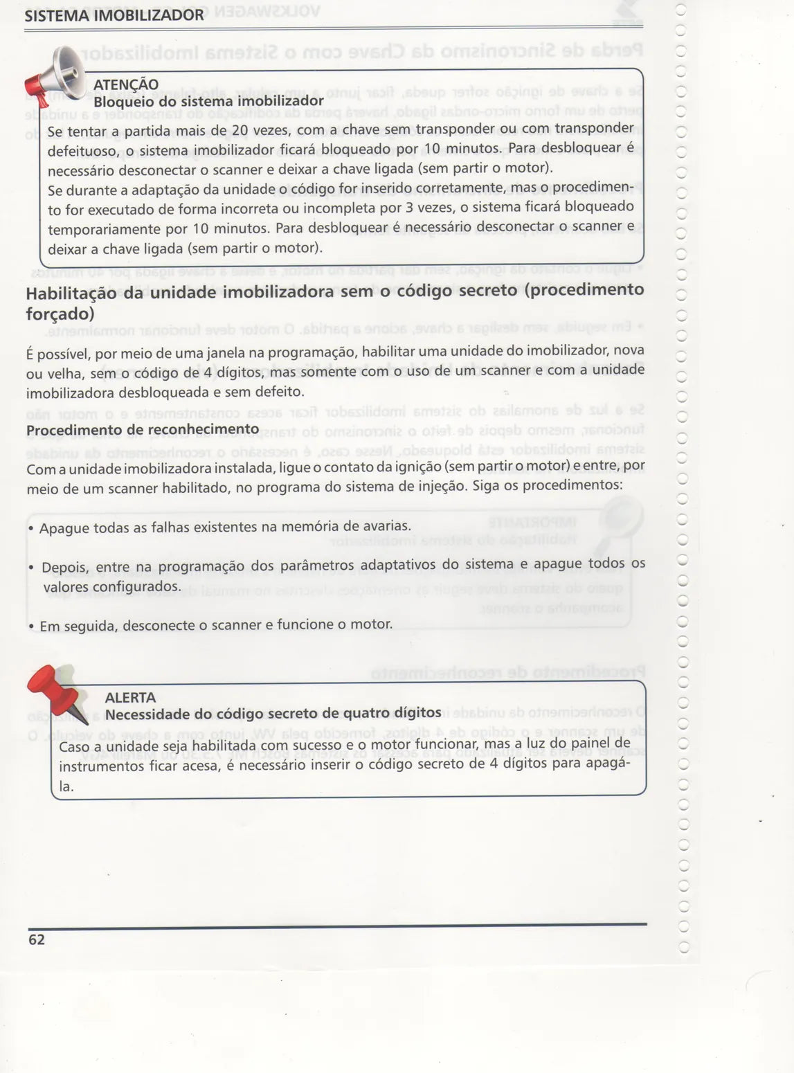 Página interna 2 — Manual de Serviço Volkswagen Gol G5 1.0 e 1.6