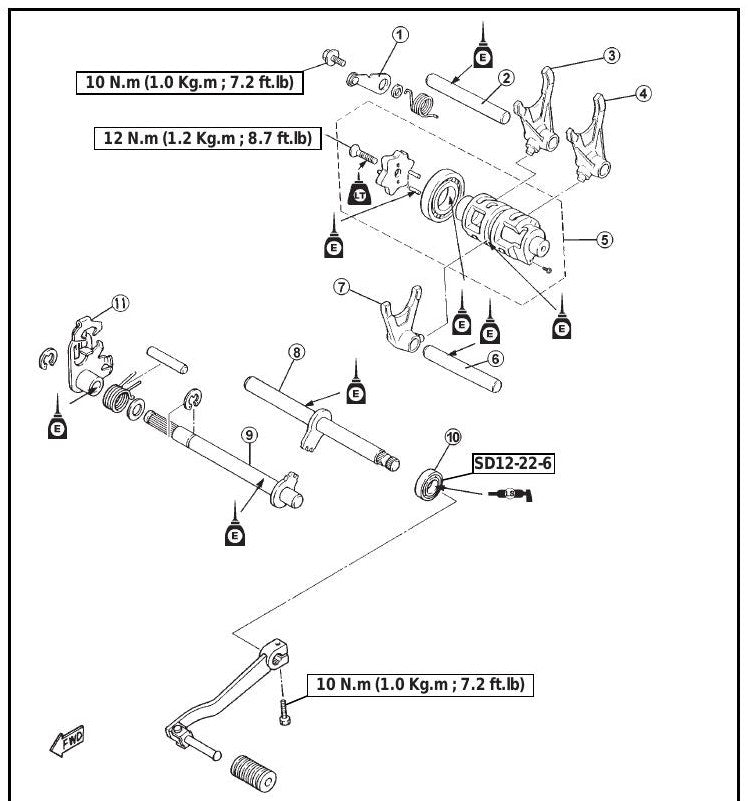 Manual De Serviços Yamaha Xt 600 E - 99 Em Diante - diagrama 1