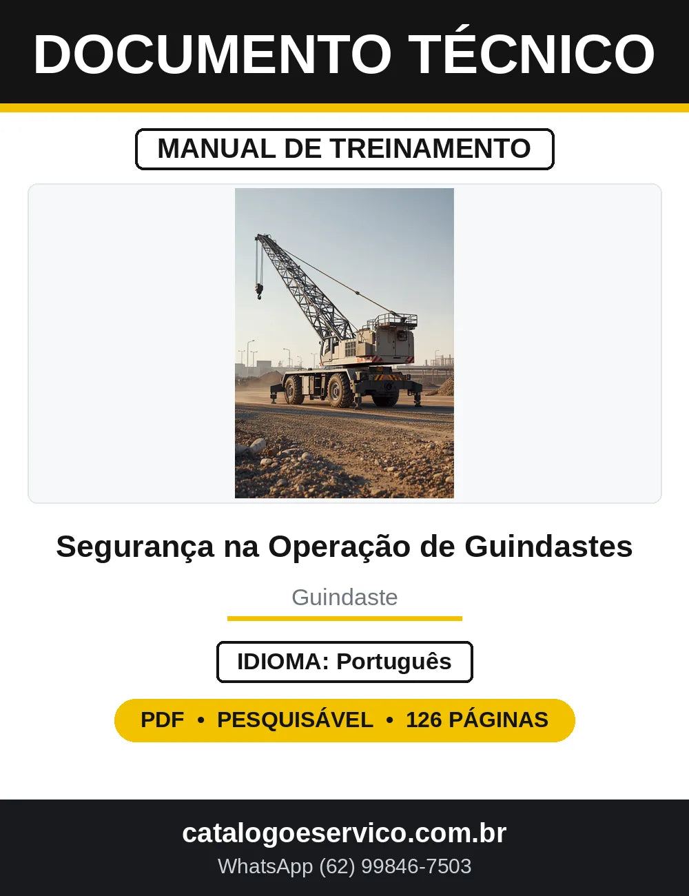 Manual de Treinamento Segurança em Guindastes — capa