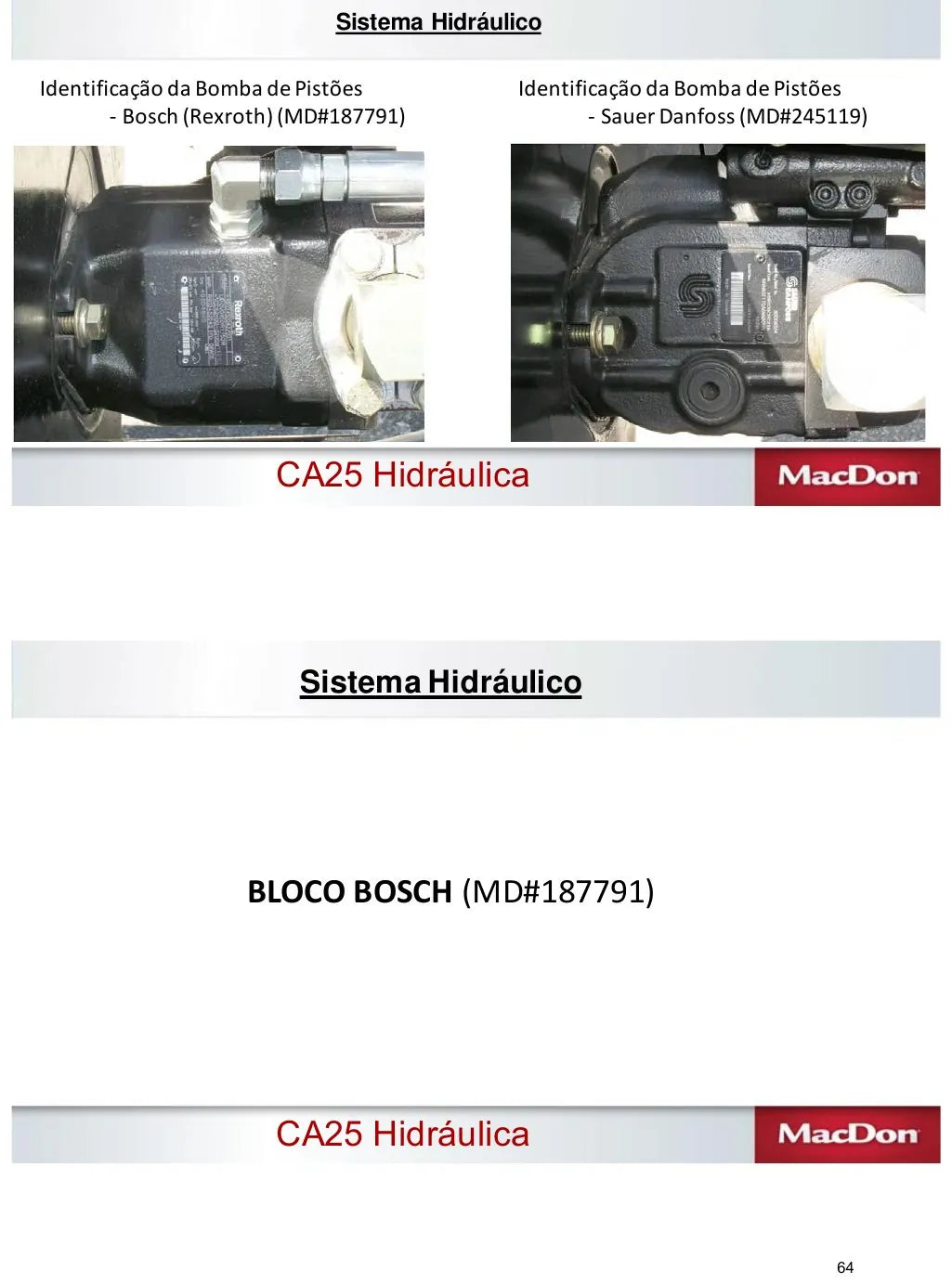 Manual de Treinamento MacDon FD75 e D65 Draper — página interna 3